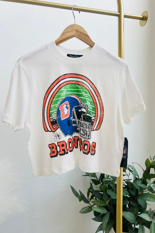 Broncos Vintage Crop Tee