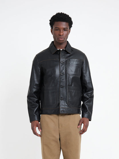 Leather Hardwick Jacket Black