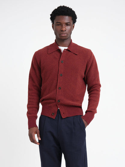 Britten Knitted Cardigan Overton Red