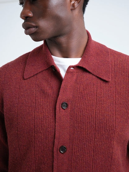 Britten Knitted Cardigan Overton Red