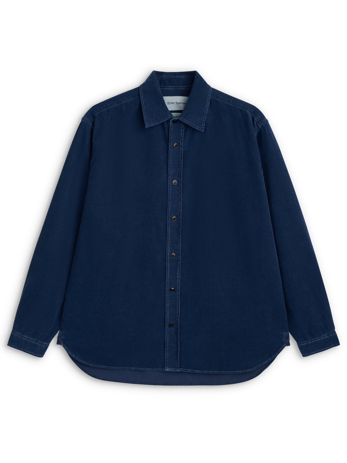 Atlanta Long Sleeve Shirt (Loose Fit) Newson Cord Indigo Blue Rinse