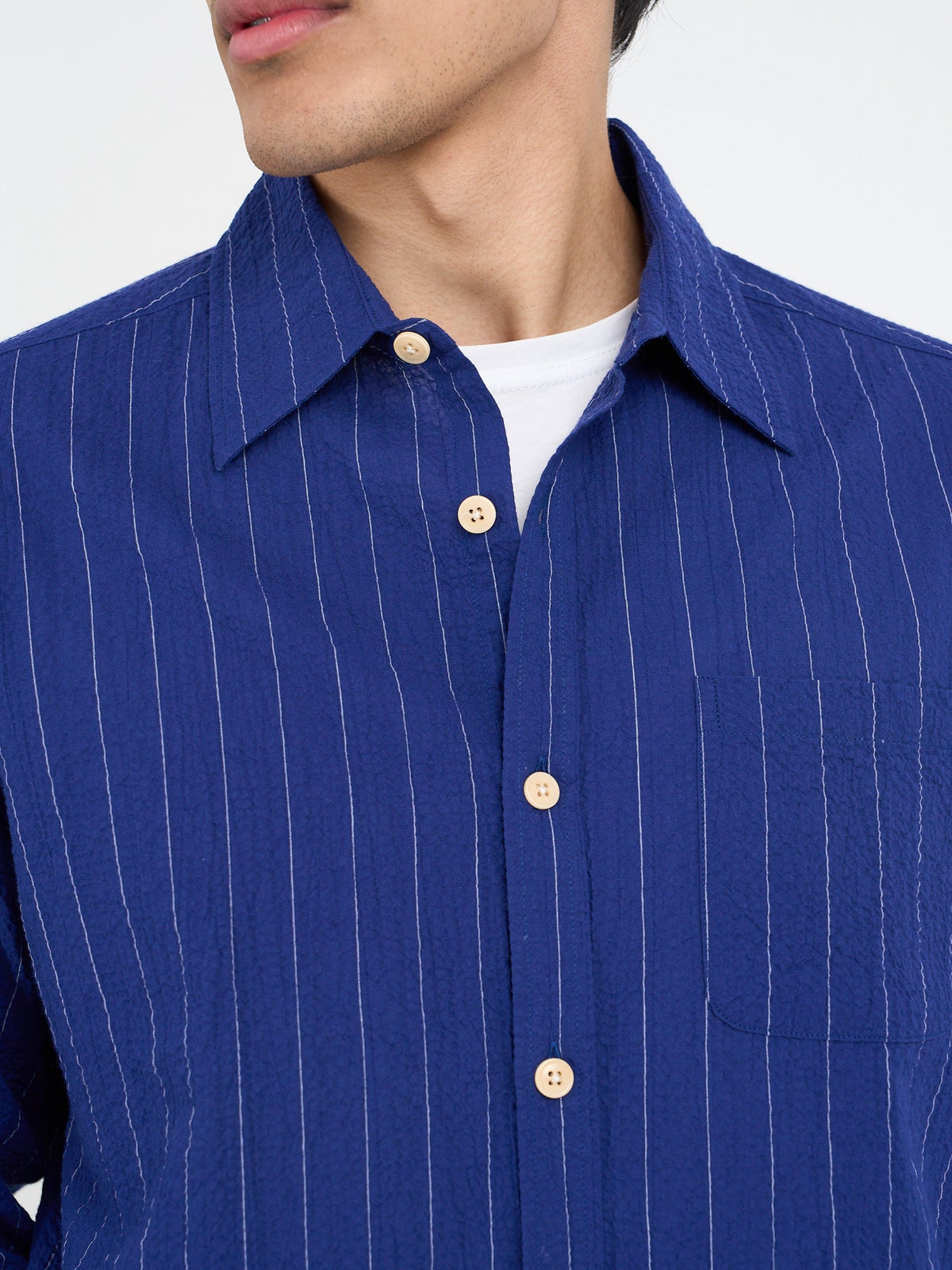 Atlanta Long Sleeve Shirt Patterson Blue